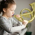 thumbnail image 4 of Kids' Musical Plaything: Gold ABS Simulation French Horn with Four-Note Function, Child-Friendly Environmental Material, Includes 1 Toy Instrument in 25x38.5x10.5cm Package (Optional Silver Color, 4 of 6