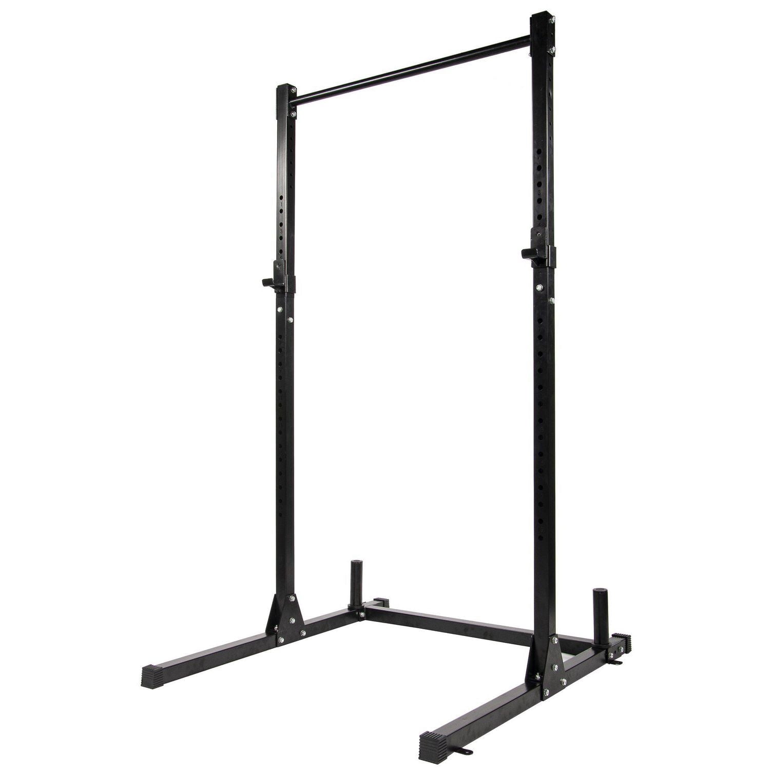 Everyday Essentials 500-Pound Capacity Multi-Function Adjustable Squat Stand with Pull Up Bar and Weight Holders