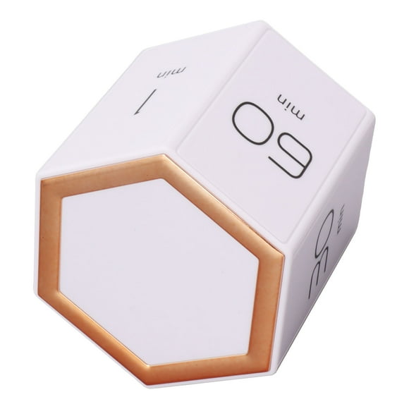 Pomodoro Timer, LCD Screen Productivity Timer Cube Magnetic Flip Timer with Mute Alarm Custom Countdown Function for Cooking Studying Working