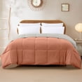 thumbnail image 6 of Modern Threads Down Alternative Reversible Comforter Orange Rust & Oatmeal King, 6 of 19