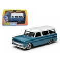 thumbnail image 2 of 1966 Chevrolet Suburban Blue 1/43 Diecast Model Car by Greenlight, 2 of 2