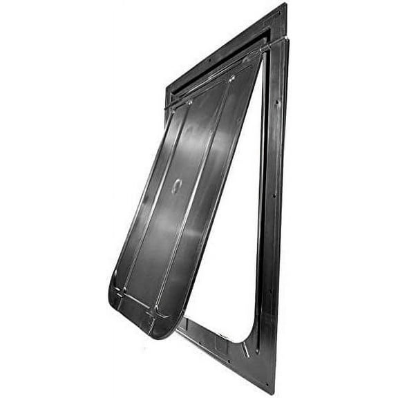 Two-Way Pet Door, Mag II Standard Bronze, Indoor Outdoor Dog Door, high-Impact chew-Resistant polystyrene, Secure Magnetic Seal, Easy Install for Home or Kennel use, Standard Size