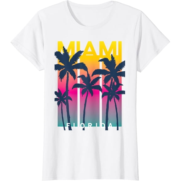 Cool Miami Florida Graphic Design Tees, I Love Miami, Miami T-Shirt