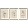 thumbnail image 7 of Flower Wall Art 11x14in Natural Framed Vintage Floral Minimalist Wall Hanging Decor Bohemain Botanical Prints Artwork for Office Dining Room Hallway, 7 of 7