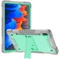 thumbnail image 3 of For Samsung Galaxy Tab S7 11" Case SM-T870 T875, Allytech Heavy Duty Shockproof Rugged Full Body Protective Case Impact Defender Hard Kickstand Cover for Samsung Galaxy Tab S7 11" 2020,Gray/Green, 3 of 9