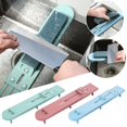 thumbnail image 2 of Tdoenbutw Kitchen Sink Organizer Sink Bridge Whetstone Holder Sharpening Stone Base Adjustable Expandable No Slip (Clearance) Green, 2 of 2