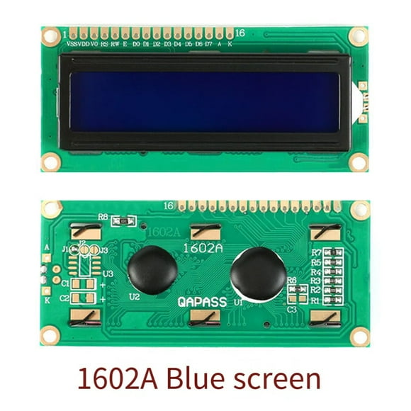 I2C Compatible 1602 Lcd Module with Blueyellow Green Backlight Display A