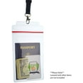thumbnail image 3 of Extra Large Waterproof Badge Holder - 4 X 6 Inch Passport & International Immunization Card - Heavy Duty Resealable Zip Top Closure by Specialist ID (Great for Cruise Essentials), 3 of 8