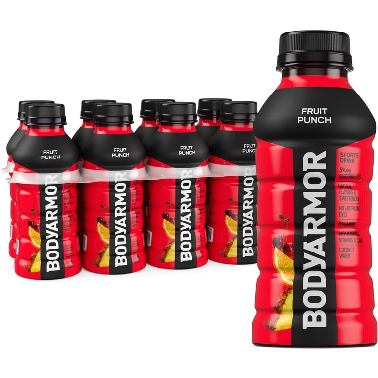 BODYARMOR Fruit Punch Sports Drink, 12 fl oz Bottles, 8 Pack photo 1