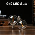 thumbnail image 3 of AC230V Globe LED G40 Bombilla Lámpara 25 Pack E12 Base Socket Holder IP44 Resistencia al agua Blanco cálido para String Light Home Party Decoración Boda esquí esquí Gafas de esquí, 3 of 5
