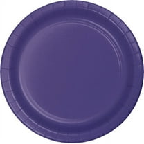 240 Count Bulk Pack Purple Sturdy Style Paper Banquet Plates 10.25 inch