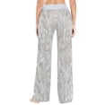 thumbnail image 5 of Comfy Casual Women's Pajama Pants Print Wide Leg Light Grey Background, 5 of 6
