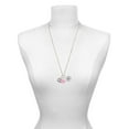 thumbnail image 3 of Delight Jewelry Silvertone Keep Calm and Carry On - Light Pink Heart Nurse Strong Zoe Necklace, 3 of 4
