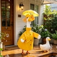 thumbnail image 7 of AZXY Yellow Raincoat Porch Goose Outfit, 23‑Inch Goose Clothing Costume for Cement Plastic Porch Goose Statue, Goose Clothes for Outdoor Garden Yard Lawn Patio Porch Decoration, 7 of 7