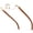 0015 Wood, variant on HEPIDEM 100% Really Buffalo Horn Handmade Glasses Rimless Diamonds Eyeglasses (0015 White )