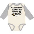 thumbnail image 3 of Inktastic I Have My Godmother Under My Spell with Cute Witch Hat Boys or Girls Long Sleeve Baby Bodysuit, 3 of 5