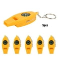 thumbnail image 4 of BESTSKY Yellow Multifunctional Whistle, Compass, Durable 1.2x0.8x4.4in Multi-function Whistle for Outdoor Activities, Hiking, Camping, Mountainee, 4 of 7