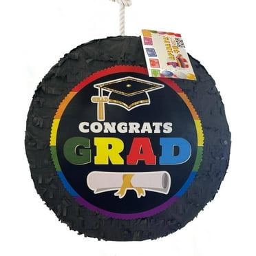 APINATA4U 16" 2024 Graduation Pinata - Congrats Grad Celebration! You Did It! Perfect Party Supplies for Your Graduation Bash!