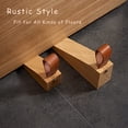 thumbnail image 2 of Tope de puerta de madera Koofull antideslizante, 2 piezas, grande, 2 of 7