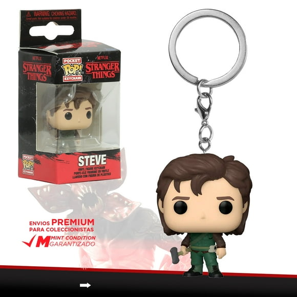 Funko Pop Llavero Steve Cazador Stranger Things Figura Original Hunter Steve Cosas Extrañas