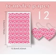 thumbnail image 1 of Serie del Día de San Valentín pendientes de cerámica blanda molde de papel de transferencia molde hecho a mano DIY, 1 of 2