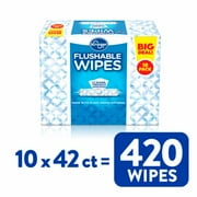 KR Flushable Wipes 10 pk / 42 ct - Pack of 2