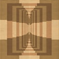 thumbnail image 1 of Ahgly Company Indoor Square Patterned School Bus Yellow Area Rugs, 7' Square, 1 of 6