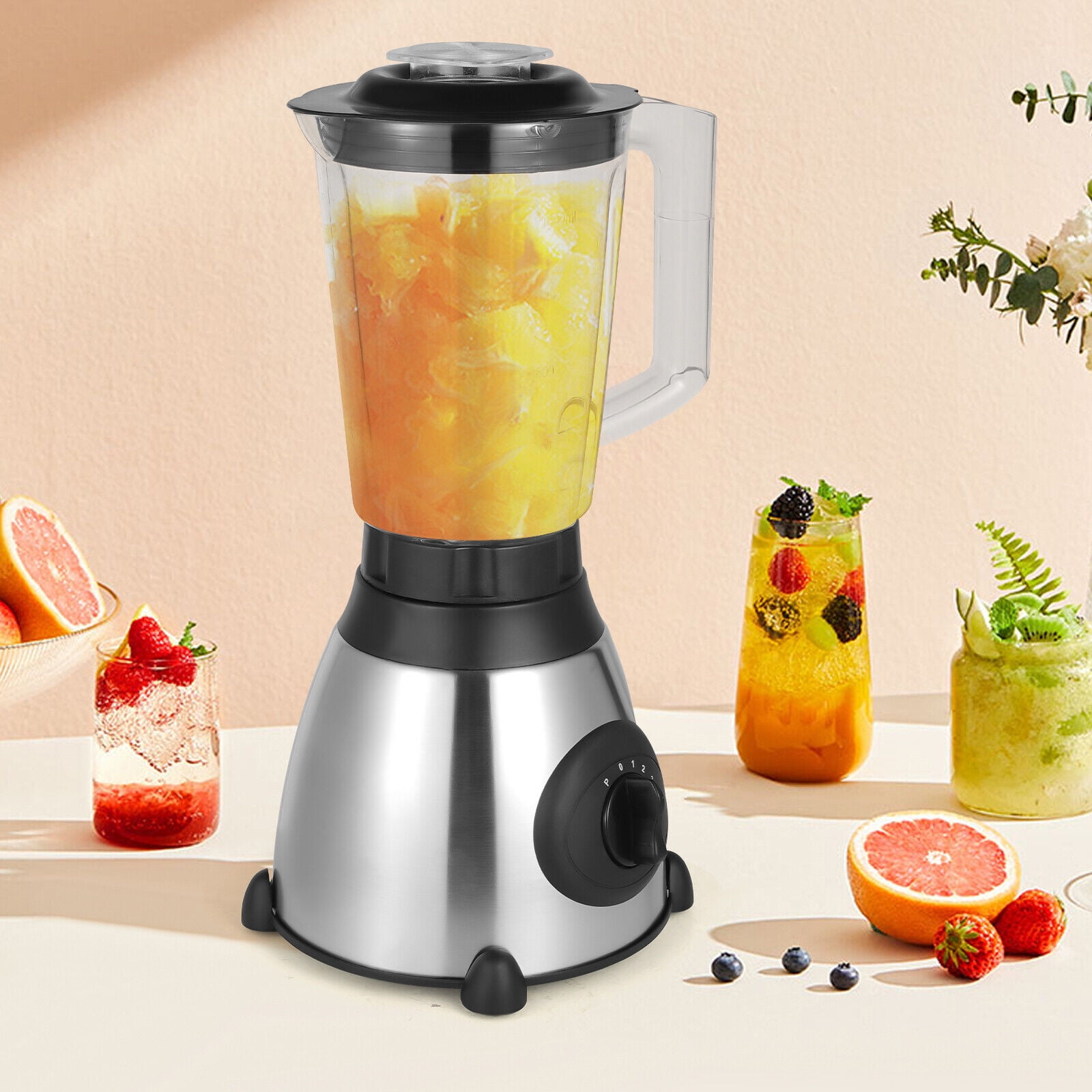PEAKORAY66 Multifunctional Smoothie Food Processing Blender Corded Electric Mixer 1.6L