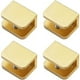 thumbnail image 1 of Abrazaderas para estantes de vidrio doradas, juego de 4, sin necesidad de taladrar para vidrio de 10 mm a 12 mm, seguras y elegantes, 1 of 5