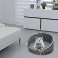 thumbnail image 3 of Cojín para perros Colco Cama Sofá suave Espuma viscoelástica extraíble Calentamiento automático Antideslizante gris, 3 of 8