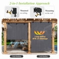 thumbnail image 2 of DIFY 12' x 8' Outdoor Roller Shade, Cordless Patio Blinds for Porch Pergola Balcony Deck Windows, Grey, 2 of 7