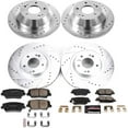 thumbnail image 3 of PowerStop Front and Rear Z23 Evolution Sport Carbon-Fiber Ceramic Brake Pad and Drilled & Slotted Rotor Kit Fits: HYUNDAI KIA Select Models K8009, 3 of 10