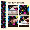thumbnail image 5 of Neon Peel and Stick Wallpaper Colorful Paint Splatter Abstract Art Black Wall Mural 23.6in x 9.8ft Self Adhesive Removable Wall Paper Renter Friendly Wallpaper for Man Cave Nursery Bedroom Cabinets, 5 of 8