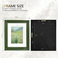 thumbnail image 6 of SIMON'S SHOP 8x10 Picture Frame Matted to 5x7 Image, Distressed Green Picture Frames for Wall and Tabletop, Vintage Rustic Home Decor, 6 of 6