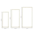 thumbnail image 4 of Set of 3 Gold Square 6.6FT,5.9FT,4.9FT Wedding Arch Flower Balloon Backdrop Stand for Birthday Party Wedding Garden Decor, 4 of 6