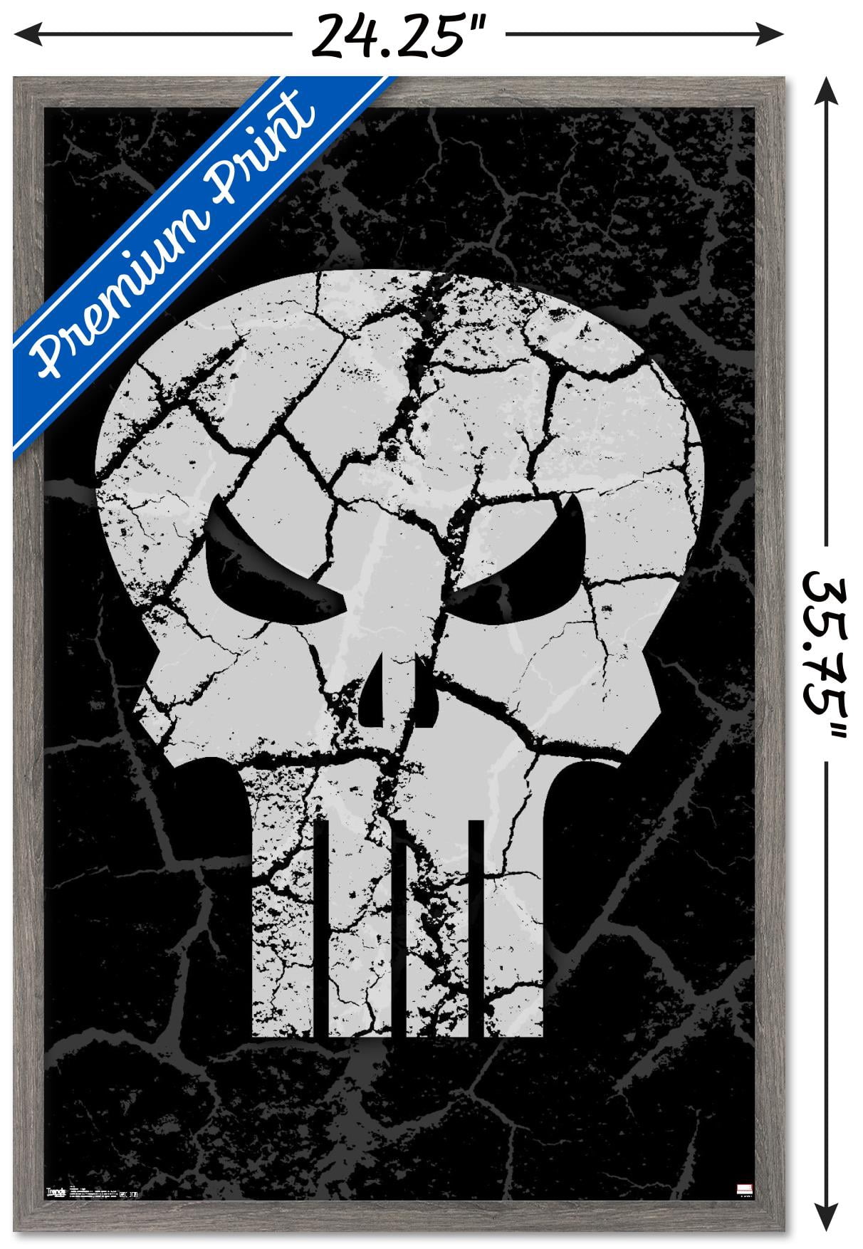 Marvel Comics - The Punisher - Logo 24.25" x 35.75" Framed Poster by Trends International