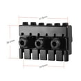 thumbnail image 2 of 6-string Headless Electric Guitar String Locking Nut Set with 2 Wrench 2 Screw Black, 2 of 7