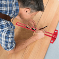thumbnail image 2 of TOP! Woodworking 2-In-1 Drilling Positioning Scoring Ruler Scriber T Square Dowelling Jig with 6/8/10mm Drill Sleeve 50cm, 2 of 4