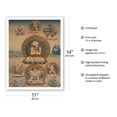 thumbnail image 2 of Cakrasamvara Tantra - Vintage Tibetan Thangka Buddhist Painting - Tibet, 18th Century - Fine Art Matte Paper Print (Unframed) 11x14in, 2 of 4