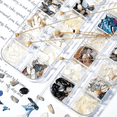 thumbnail image 4 of Colorful Seashell Nail Sticker, Natural Abalone Fingernail Decals, 3D Iridescent Glitter Manicure Mermaid Sequins Slices, for Manicures Salon Home, 4 of 5