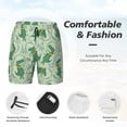 thumbnail image 5 of Haiem Cute Dinosaurs in Space Mens Swim Trunks with Compression Liner 2 in 1 Swimming Shorts Stretch Swimwear Quick Dry,Board Shorts-XX-Large, 5 of 9