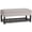 Cloud Grey, variant on Cosmopolitan 44 inch Wide Rectangle Storage Ottoman Bench with Open Bottom in Slate Grey Linen Look Fabric