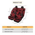 thumbnail image 5 of COEQINE Car Seat Covers Full Set for Women Men, Front Seat Protector Cover & Rear Backrest & Bottom Cover Full Set Halloween Decor, Bloody Print Cobweb, 5 of 5