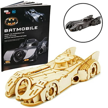 DC Batman and Batman Returns Batmobile Signature Series Book and 3D Wood Model Kit - Build, Paint and Collect Your Own Wooden Model - Great For Kids and Adults, 12+ - 7