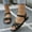Black, variant on Viluyesy Women's Flat Sandals, Round Toe Weave Strappy Ankle Strap Summer Casual Comfortable Shoes Black