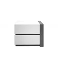 thumbnail image 4 of 3-Piece Modern Bedroom Furniture Set, Eastern King Platform Bed with 2x Nightstand, White Lacquer Finish, 4 of 5