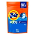 thumbnail image 1 of Tide PODs Laundry Detergent, Original Scent, 3-in-1 Stain Remover, Odor Fighter, Color Protector, Concentrated Laundry Soap Pacs, 31 Count, 1 of 24