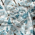 thumbnail image 5 of Ambesonne Christmas Tree Valance Pack of 2, Snowy Silhouettes, 54"X18", Pale Blue Petrol Blue, 5 of 5