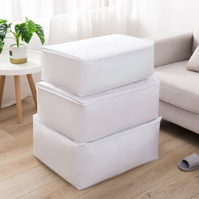Bolsa de Almacenamiento Reutilizable, Bolsa de Lavandería de Gran Capacidad, Organizador Multifunción Duradero, Almacenamiento de Ropa de Viaje, Ropa de Cama y Edredones para El Hogar, Tamaño 55 X 36