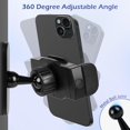 thumbnail image 4 of Soporte magnético para teléfono WiWiIron para gimnasio, ajustable 360°, negro, 4 of 7